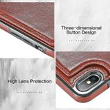 Retro PU lederen case multi kaarthouders telefoon gevallen voor iPhone 6 6s 7 8 plus 5S SE  iPhone X XS Max XR  Samsung S7 S8 S9 S10 voor iPhone 6 6S plus (rood)