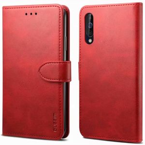 Voor Galaxy A30s / A50 / A50S / A70 GUSSIM Business Style Horizontale Flip Lederen Hoes met Houder & Card Slots & Wallet(Red)