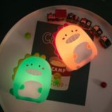 Bedroom Cartoon Dinosaur Silicone Sensor Night Light(Green)