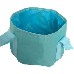 Draagbare outdoor 600D Oxford doek visserij water bekken reizen camping wastafel emmer Sink tas  kleur: blauw