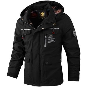 Heren vrijetijdsjack herfst en winter jack met capuchon  maat: M