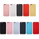 For iPhone 6 & 6s Pure Color Liquid Silicone + PC Protective Back Cover Case(Dark Gray)