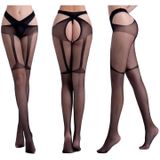 3 PCS Hollow Out Panty's Kant Sexy Kousen Vrouwelijke Dij High Fishnet Borduurwerk Transparante Panty Vrouwen Zwarte Lace Kousen  Grootte: Hardcover hardcover (witte kaart + kleur doos)(6075)