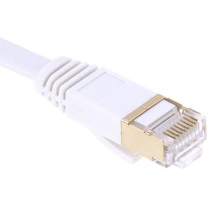 5m Goud verguld hoofd CAT7 High Speed 10Gbps ultra dun plat Ethernet netwerk LAN Kabel