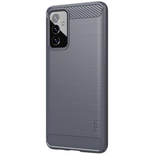 Voor Samsung Galaxy A82 / Quantum2 MofI Gentless Series Geborsteld Textuur Carbon Fiber Soft TPU Case