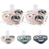 Dog Cat Triangle Automatic Drinking Water Bowl Pet Supplies  Size: Large(Warm Pink)