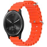 Voor Garmin Vivomove Sport 20mm Ocean Style siliconen effen kleur horlogeband