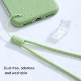 10 stks siliconen geweven patroon mobiele telefoon lanyard anti-verlies hand touw (donker nacht groen)