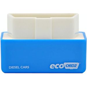 Super Mini EcoOBDII Plug en station Chip Tuning Box voor dieselauto's  lagere brandstof en lagere Emission(Blue)