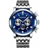 OCHSTIN 7254 mode stalen band multifunctioneel quartz herenhorloge