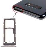 SIM-kaartlade + Micro SD-kaartlade voor Galaxy S10+ / S10 / S10e(Wit)