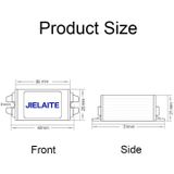 JIELAITE LK1253 15W aluminium intelligente bescherming waterdichte auto-omvormer (12V naar 3V / 3A)