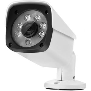633H 2 / A 1080 P 3 6 mm Lens CCTV DVR systeem IP66 weerbestendig binnen veiligheid Bullet bewakingscamera met 6 LED matrix  steun nacht Vision(White)