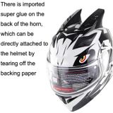 1 paar motorhelm hoorns plastic pasta decoratie