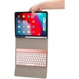 RK11A Backlight TPU Multi Color Light Bluetooth Keyboard Horizontal Flip Leather Case for iPad Pro 11 2020 / 2018 with Holder & Pen Slot(Red)