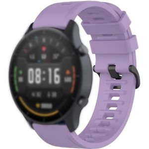Voor Xiaomi Watch Color 22mm Quick Release Clasp Siliconen polsband watchband (Licht paars)
