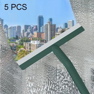 5 PCS ruitenwisser Artefact Office Home Badkamer Vloer Soft Plastic Glass Wiper Cleaning Tool (Midnight Green)