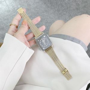 Kleur Matching Seven Beads Steel Vervanging Strap Horlogeband voor Apple Watch Series 6 & SE & 5 & 4 40mm / 3 & 2 & 1 38mm