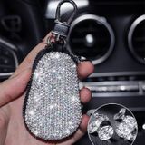 Diamond Car Gourd Key Case Auto Key Case (Witte Diamant)