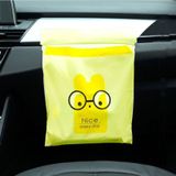 15 PCS Creative Cute Car Garbage Bag Paste-type Cleaning Bag voor Auto Interieur (Geel)