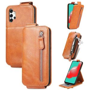Voor Samsung Galaxy A32 5G Zipper Wallet Vertical Flip Leather Phone Case