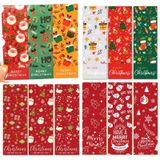 10 stks Christmas Rectangle Sticker Geschenkdoos Verzegelde Sticker (M1)