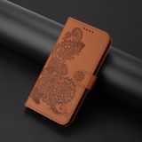 Voor Xiaomi Redmi K70 Datura bloem relif flip lederen telefoonhoesje