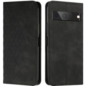 For Google Pixel 7 Diamond Splicing Skin Feel Magnetic Leather Phone Case(Black)