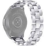 Voor Galaxy Watch Active 2 metalen diamant-bezaaid D-Chain horlogeband horlogeband  grootte: 22mm (zilver)