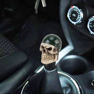 Universele schedel met een hoed vorm auto Gear Shift knop gewijzigd auto Gear Shift knop Auto overdracht hendel Knob hars Gear Schakelpook