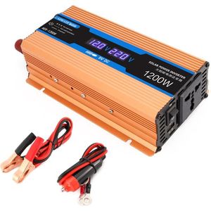 Carmaer 12V tot 220V 1200W Auto Multifunctionele Dubbele Digitale Display Inverter Huishoudelijke Power Converter