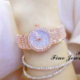 BS Bee Sister FA1101 Women Chain Watch Starry Diamonds Pols Watch (Rose Gold Diamonds Surface)