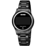 SKMEI 1737 Ronde wijzerplaat LED Digital Display Touch Luminous Electronic Watch (Black)
