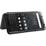 Voor BlackBerry Keyone Carbon Fiber Texture Magnetic Horizontal Flip TPU + PC + PU Leather Case met kaartsleuf(Zwart)