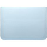 PU-leer Ultra-dunne Envelope Bag laptoptas voor MacBook Air / Pro 11 inch  met standfunctie (Sky Blue)
