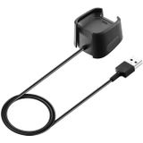 Vervanging USB-oplader opladen kabel Dock Adapter voor Fitbit Versa Smartwatch  kabel lengte: 1m(Black)