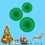 2 Packs Kerstpapier Creative Hollow Flower Decoration Sfeer Lay-out Supplies(Groen)