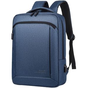 OUMANTU 9007 Business Laptop Rugzak Oxford Doek Grote Capaciteit Schooltas met externe USB-poort (Blauw)