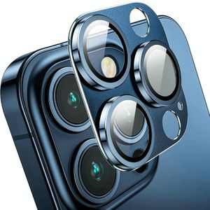 Voor iPhone 15 Pro / 15 Pro Max ENKAY Anti-reflectie cameralens Aluminium gehard glasfilm