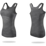 Tight Training Oefening Fitness Yoga Quick Dry Vest (Kleur: Grijs formaat: S)