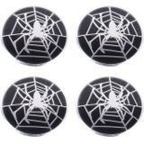 4-delige Spider metalen auto Sticker Wheel Hub Caps centrum Cover decoratie