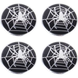 4-delige Spider metalen auto Sticker Wheel Hub Caps centrum Cover decoratie