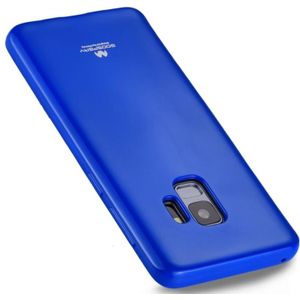 MERCURY GOOSPERY PEARL JELLY serie voor Galaxy S9 TPU volledige beschermende Back Cover Case (donker blauw)