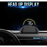 C700 2 6 inch universele auto OBD2 HUD voertuig-gemonteerde Head up display