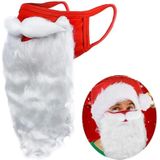 Santa Claus baard stofdicht katoen masker kerst grappige aankleden ornamenten