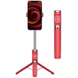 Bluetooth Afstandsbediening Statief Selfie Stick (Rood)
