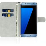 Voor Samsung Galaxy S7 Glitter Powder Horizontale Flip Lederen case met kaartslots & houder & lanyard(zilver)