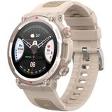 Hartslag/Bloed Zuurstof/Slaap Monitoring Bluetooth Bellen Outdoor Waterdicht Smart Watch(Goud)