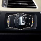 Gele rode kleur Carbon Fiber auto koplamp schakelaar decoratieve sticker voor BMW E90/E92/E93 2005-2012/320i/325i  dunne versie