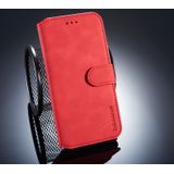 Dg. MING retro olie kant horizontale flip case voor Huawei P20 Lite/Nova 3e  met houder & kaartsleuven & portemonnee (rood)